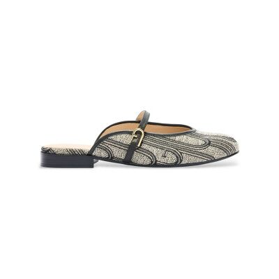 Furla pour femme. YL52ETO-BX4556 Manoletinas Etoile noir (40), Cuir, Plat, Boucle, Casuel - Publicité Furla pour femme. YL52ETO-BX4556 Manoletinas Etoile noir (40), Cuir, Plat, Boucle, Casuel - Publicité