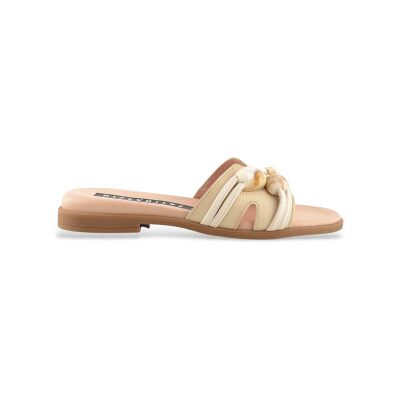 Hispanitas pour femme. HV264683 Sandales beige Bali (37), Cuir, Plat, 1 à 3 cm, Aucun, Casuel - Publicité Hispanitas pour femme. HV264683 Sandales beige Bali (37), Cuir, Plat, 1 à 3 cm, Aucun, Casuel - Publicité