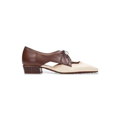 Hispanitas pour femme. BHV264628 Chaussures beiges Azucena (36), Cuir, Marron, 1 à 3 cm, Lacets, Casuel, Fête, Classique - Publicité Hispanitas pour femme. BHV264628 Chaussures beiges Azucena (36), Cuir, Marron, 1 à 3 cm, Lacets, Casuel, Fête, Classique - Publicité