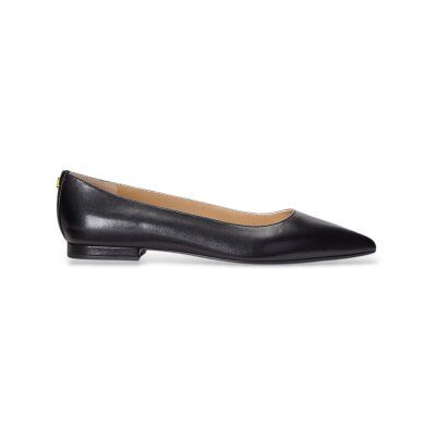 Lauren Ralph Lauren pour femme. 802862706001 Ballerines en cuir Londyn noir (40), Plat, Aucun, Casuel - Publicité Lauren Ralph Lauren pour femme. 802862706001 Ballerines en cuir Londyn noir (40), Plat, Aucun, Casuel - Publicité