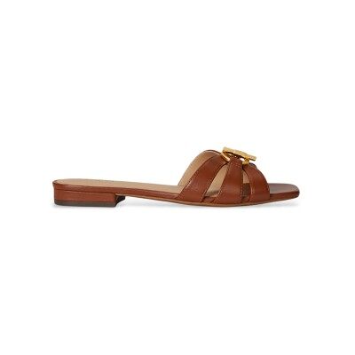 Lauren Ralph Lauren pour femme. 802982875001 Sandales à plateforme Blaike en cuir nappa marron (37), Beige, Aucun, Casuel - Publicité Lauren Ralph Lauren pour femme. 802982875001 Sandales à plateforme Blaike en cuir nappa marron (37), Beige, Aucun, Casuel - Publicité