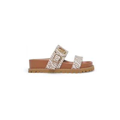 Liu Jo pour femme. SA6109TX439S4054 Sandales Livia 02 marron (36), Plat, Aucun, Casuel - Publicité Liu Jo pour femme. SA6109TX439S4054 Sandales Livia 02 marron (36), Plat, Aucun, Casuel - Publicité