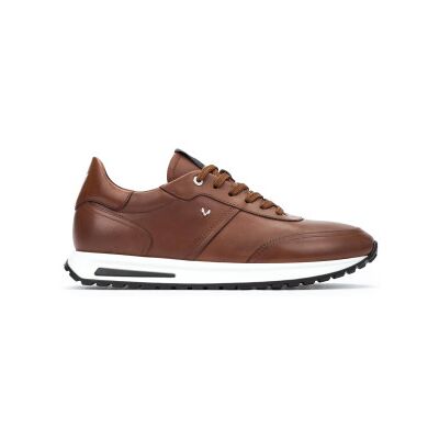 Martinelli pour homme. 1741-2930C Hanbury - Baskets en cuir marron (40), Plat, Lacets, Casuel - Publicité Martinelli pour homme. 1741-2930C Hanbury - Baskets en cuir marron (40), Plat, Lacets, Casuel - Publicité