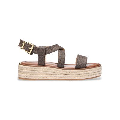 Michael Kors pour femme. 40S5LYFS1B Sandales Lynn marron (36), 1 à 3 cm, Boucle, Casuel - Publicité Michael Kors pour femme. 40S5LYFS1B Sandales Lynn marron (36), 1 à 3 cm, Boucle, Casuel - Publicité