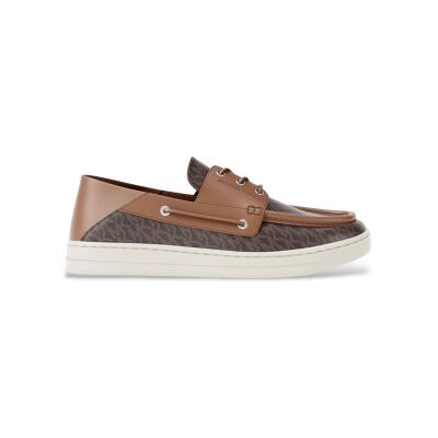 Michael Kors pour homme. 42R6ADFS1B Chaussures bateau Aiden marron (42), Plat, Lacets, Casuel - Publicité Michael Kors pour homme. 42R6ADFS1B Chaussures bateau Aiden marron (42), Plat, Lacets, Casuel - Publicité