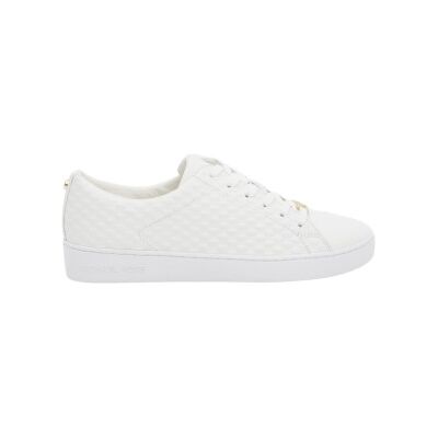 Michael Kors pour femme. 43R4KTFS1L Baskets à logo Keaton (36), Blanc, Plat, Lacets, Casuel - Publicité Michael Kors pour femme. 43R4KTFS1L Baskets à logo Keaton (36), Blanc, Plat, Lacets, Casuel - Publicité