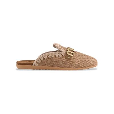 Mou pour femme. MU.SW731011K Ballerines à talon ouvert en raphia marron (38), Plat, Aucun, Casuel, Raffia - Publicité Mou pour femme. MU.SW731011K Ballerines à talon ouvert en raphia marron (38), Plat, Aucun, Casuel, Raffia - Publicité