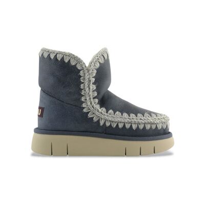 Mou pour femme. MU.FW531002C Bottes Eskimo 18 bounce en cuir marine (37), Plat, Aucun, Casuel - Publicité Mou pour femme. MU.FW531002C Bottes Eskimo 18 bounce en cuir marine (37), Plat, Aucun, Casuel - Publicité