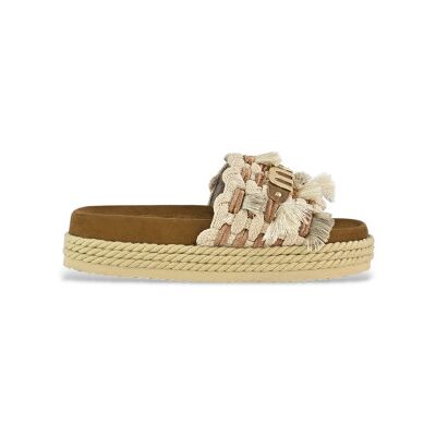 Mou pour femme. MU.SW451008K Sandales monobande beige (40), 1 à 3 cm, Aucun, Casuel - Publicité Mou pour femme. MU.SW451008K Sandales monobande beige (40), 1 à 3 cm, Aucun, Casuel - Publicité