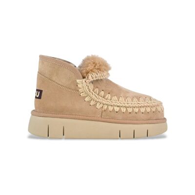 Mou pour femme. MU.FW531009A Baskets en cuir beige Eskimo Bounce (40), 3 à 5 cm, Aucun, Casuel - Publicité Mou pour femme. MU.FW531009A Baskets en cuir beige Eskimo Bounce (40), 3 à 5 cm, Aucun, Casuel - Publicité