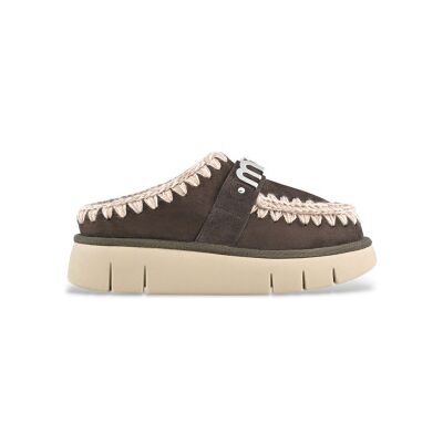 Mou pour femme. MU.FW531001A Sabots en cuir Bounce marron (40), Plat, Aucun, Casuel - Publicité Mou pour femme. MU.FW531001A Sabots en cuir Bounce marron (40), Plat, Aucun, Casuel - Publicité