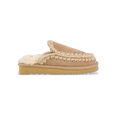 Mou pour femme. MU.FW101125A Sabots en cuir d'esquimau marron (36), Plat, Aucun, Casuel - Publicité Mou pour femme. MU.FW101125A Sabots en cuir d'esquimau marron (36), Plat, Aucun, Casuel - Publicité