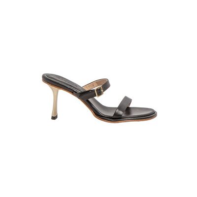 Neosens pour femme. 331941101003_001 Sandales en cuir S3194 noir - Hauteur du talon 8cm (36), 5 à 8 cm, Aucun, Casuel, Fête - Publicité Neosens pour femme. 331941101003_001 Sandales en cuir S3194 noir - Hauteur du talon 8cm (36), 5 à 8 cm, Aucun, Casuel, Fête - Publicité