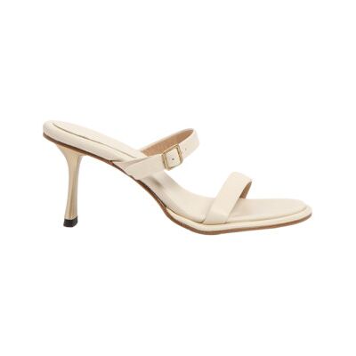 Neosens pour femme. 3319411ZZ003_020 Sandales en cuir S3194 Nappa crème - Hauteur du talon : 8cm (39), Beige, 5 à 8 cm, Aucun, Boucle, Casue - Publicité Neosens pour femme. 3319411ZZ003_020 Sandales en cuir S3194 Nappa crème - Hauteur du talon : 8cm (39), Beige, 5 à 8 cm, Aucun, Boucle, Casue - Publicité
