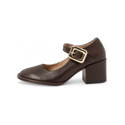 Neosens pour femme. 333731112003_012 Chaussures en cuir marron S3373 (37), 5 à 8 cm, Boucle, Casuel - Publicité Neosens pour femme. 333731112003_012 Chaussures en cuir marron S3373 (37), 5 à 8 cm, Boucle, Casuel - Publicité