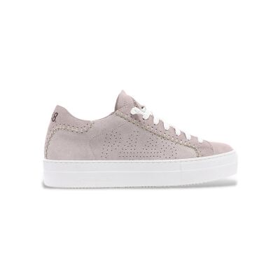 P448 pour femme. S25THEA77 Baskets en cuir Thea nude (37), Plat, Lacets, Casuel - Publicité P448 pour femme. S25THEA77 Baskets en cuir Thea nude (37), Plat, Lacets, Casuel - Publicité