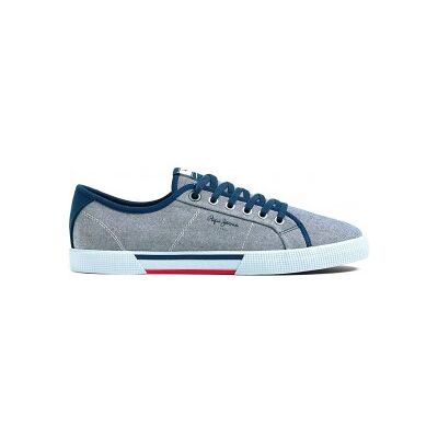 Pepe Jeans pour homme. PMS30817 Chaussures Brady bleues (45), Tissu, Plat, Lacets, Casuel - Publicité Pepe Jeans pour homme. PMS30817 Chaussures Brady bleues (45), Tissu, Plat, Lacets, Casuel - Publicité