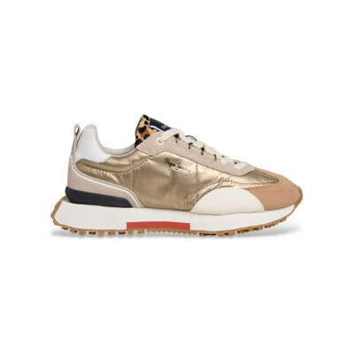 Pepe Jeans pour femme. PLS600039 Baskets de mode en or (39), Doré, Plat, Lacets, Casuel - Publicité Pepe Jeans pour femme. PLS600039 Baskets de mode en or (39), Doré, Plat, Lacets, Casuel - Publicité