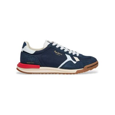 Pepe Jeans pour homme. PMS600026 Marvin Road Shoes navy (41), Bleu, Tissu, Plat, Lacets, Casuel - Publicité Pepe Jeans pour homme. PMS600026 Marvin Road Shoes navy (41), Bleu, Tissu, Plat, Lacets, Casuel - Publicité