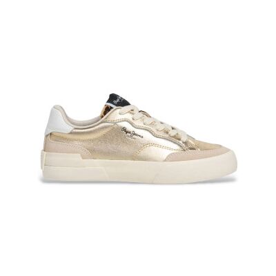 Pepe Jeans pour femme. PLS300012 Pantoufles Milanlow en or (39), Doré, Plat, Lacets, Casuel - Publicité Pepe Jeans pour femme. PLS300012 Pantoufles Milanlow en or (39), Doré, Plat, Lacets, Casuel - Publicité