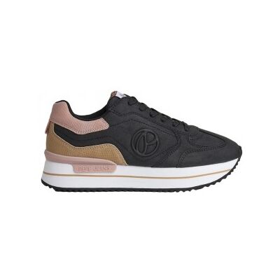 Pepe Jeans pour femme. PLS31514 Trainers Rusper Minimal black (40), Noir, 3 à 5 cm, Lacets, Casuel - Publicité Pepe Jeans pour femme. PLS31514 Trainers Rusper Minimal black (40), Noir, 3 à 5 cm, Lacets, Casuel - Publicité