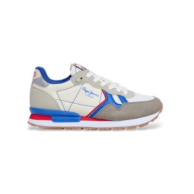 Pepe Jeans unisex pour enfant. PBS400010 Chaussures Brit Board blanches (34), Plat, Lacets, Casuel, mode enfantine - Publicité Pepe Jeans unisex pour enfant. PBS400010 Chaussures Brit Board blanches (34), Plat, Lacets, Casuel, mode enfantine - Publicité