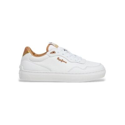 Pepe Jeans pour femme. PLS000030 Camden Class Leather Sneakers white (36), Cuir, Blanc, Plat, Lacets, Casuel - Publicité Pepe Jeans pour femme. PLS000030 Camden Class Leather Sneakers white (36), Cuir, Blanc, Plat, Lacets, Casuel - Publicité