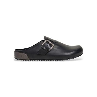 Pepe Jeans pour homme. PMS900001 Sabots en cuir Corby noir (44), Plat, Aucun, Casuel - Publicité Pepe Jeans pour homme. PMS900001 Sabots en cuir Corby noir (44), Plat, Aucun, Casuel - Publicité