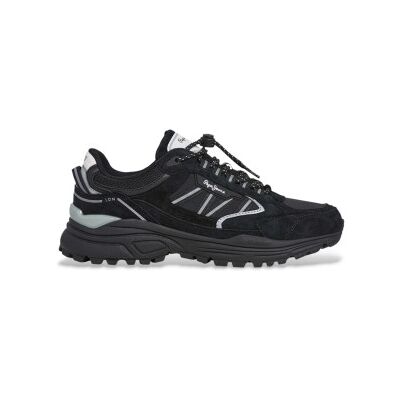 Pepe Jeans pour homme. PMS600010 Darren Earth Sneakers noir (44), Cuir, Plat, Lacets, Casuel - Publicité Pepe Jeans pour homme. PMS600010 Darren Earth Sneakers noir (44), Cuir, Plat, Lacets, Casuel - Publicité