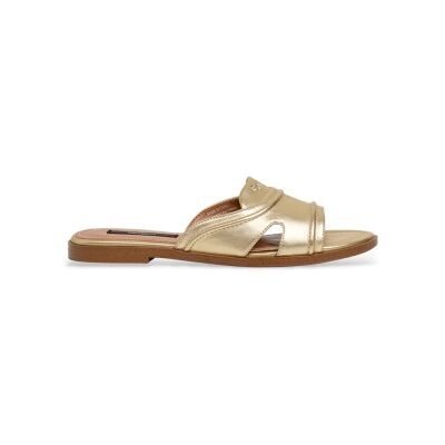 Pepe Jeans pour femme. PLS900017 Sandales dorées Dyana Bay (40), 1 à 3 cm, Aucun, Casuel - Publicité Pepe Jeans pour femme. PLS900017 Sandales dorées Dyana Bay (40), 1 à 3 cm, Aucun, Casuel - Publicité