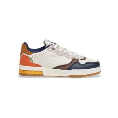 Pepe Jeans pour garçon. PBS000008 Trainers Levitt West white (35), Blanc, Plat, Lacets, Casuel, mode enfantine - Publicité Pepe Jeans pour garçon. PBS000008 Trainers Levitt West white (35), Blanc, Plat, Lacets, Casuel, mode enfantine - Publicité