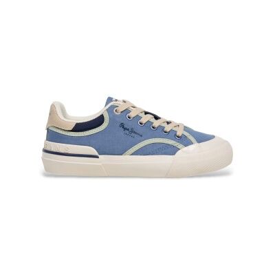 Pepe Jeans pour femme/filles. PBS300001 Baskets Nolan Light bleu (37), Plat, Lacets, Casuel, mode enfantine - Publicité Pepe Jeans pour femme/filles. PBS300001 Baskets Nolan Light bleu (37), Plat, Lacets, Casuel, mode enfantine - Publicité