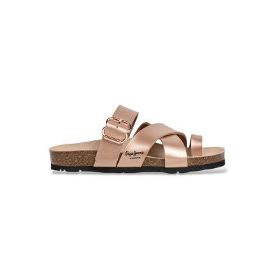Pepe Jeans pour femme. PLS800005 Sandales en cuir rose Oban Twist (36), Plat, Aucun, Casuel - Publicité Pepe Jeans pour femme. PLS800005 Sandales en cuir rose Oban Twist (36), Plat, Aucun, Casuel - Publicité