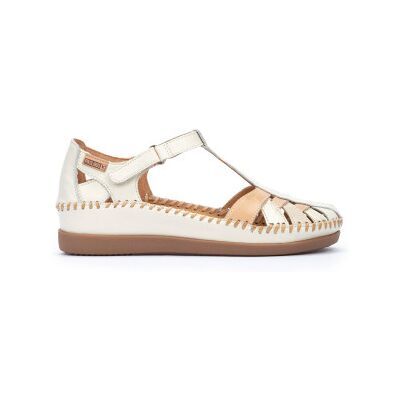 Pikolinos pour femme. W8K-0705C1 Sandales en cuir Cadaques blanc (36), 3 à 5 cm, Velcro, Casuel - Publicité Pikolinos pour femme. W8K-0705C1 Sandales en cuir Cadaques blanc (36), 3 à 5 cm, Velcro, Casuel - Publicité