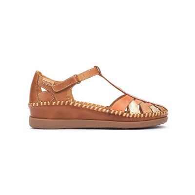 Pikolinos pour femme. W8K-0705C1 Sandales en cuir marron Cadaques (37), 3 à 5 cm, Velcro, Casuel - Publicité Pikolinos pour femme. W8K-0705C1 Sandales en cuir marron Cadaques (37), 3 à 5 cm, Velcro, Casuel - Publicité