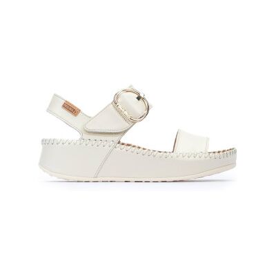 Pikolinos pour femme. W1C-0709 Sandales en cuir blanc Marina - Hauteur des talons : 5 cm (36), 3 à 5 cm, Boucle, Casuel, Classique - Publicité Pikolinos pour femme. W1C-0709 Sandales en cuir blanc Marina - Hauteur des talons : 5 cm (36), 3 à 5 cm, Boucle, Casuel, Classique - Publicité
