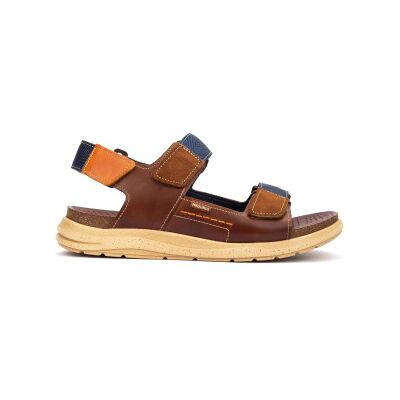 Pikolinos pour homme. M0B-0122C1 Sandales en cuir marron Nijar (40), Plat, Velcro, Casuel - Publicité Pikolinos pour homme. M0B-0122C1 Sandales en cuir marron Nijar (40), Plat, Velcro, Casuel - Publicité