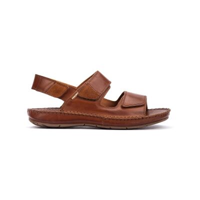 Pikolinos pour homme. 06J-0017C1 Sandales en cuir marron Tarifa (41), Plat, Velcro, Casuel - Publicité Pikolinos pour homme. 06J-0017C1 Sandales en cuir marron Tarifa (41), Plat, Velcro, Casuel - Publicité