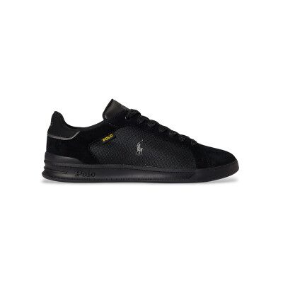 Polo Ralph Lauren pour homme. 809P07160001 Utility Leather Sneakers black (42), Cuir, Noir, Plat, Lacets, Casuel - Publicité Polo Ralph Lauren pour homme. 809P07160001 Utility Leather Sneakers black (42), Cuir, Noir, Plat, Lacets, Casuel - Publicité