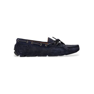 Polo Ralph Lauren pour homme. 803916580003 Chaussures bateau Anders en cuir marine avec glands (46), Plat, Lacets, Casuel - Publicité Polo Ralph Lauren pour homme. 803916580003 Chaussures bateau Anders en cuir marine avec glands (46), Plat, Lacets, Casuel - Publicité
