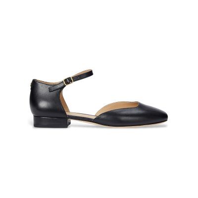 Lauren Ralph Lauren pour femme. 802961793001 Sandales en cuir Emellie noir (36), Plat, 1 à 3 cm, Boucle, Casuel, Fête, Classique - Publicité Lauren Ralph Lauren pour femme. 802961793001 Sandales en cuir Emellie noir (36), Plat, 1 à 3 cm, Boucle, Casuel, Fête, Classique - Publicité