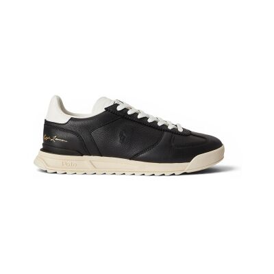 Polo Ralph Lauren pour homme. 809P13089002 Baskets en Cuir Varick noir (40), Plat, Lacets, Casuel - Publicité Polo Ralph Lauren pour homme. 809P13089002 Baskets en Cuir Varick noir (40), Plat, Lacets, Casuel - Publicité