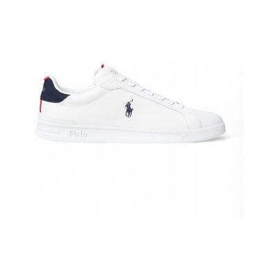 Polo Ralph Lauren pour homme. 809860883003 Chaussures Heritage Court II en cuir blanc (42), Plat, Lacets, Casuel - Publicité Polo Ralph Lauren pour homme. 809860883003 Chaussures Heritage Court II en cuir blanc (42), Plat, Lacets, Casuel - Publicité
