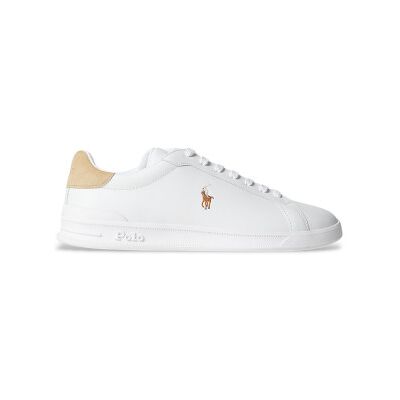 Polo Ralph Lauren pour homme. 809940762001 Heritage Court II chaussures en cuir blanc (46), Plat, Lacets, Casuel - Publicité Polo Ralph Lauren pour homme. 809940762001 Heritage Court II chaussures en cuir blanc (46), Plat, Lacets, Casuel - Publicité