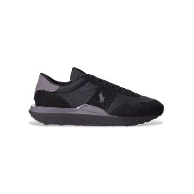 Polo Ralph Lauren pour homme. 809965080002 Train 89, baskets en cuir nubuck et oxford noir (44), Plat, Lacets, Casuel - Publicité Polo Ralph Lauren pour homme. 809965080002 Train 89, baskets en cuir nubuck et oxford noir (44), Plat, Lacets, Casuel - Publicité