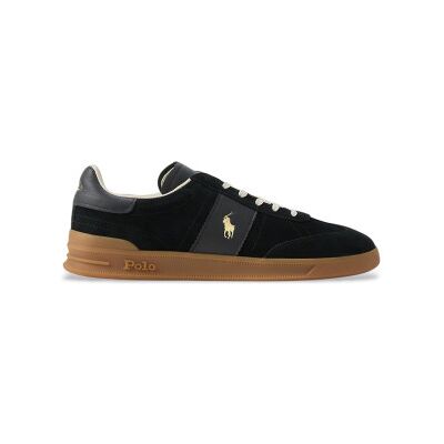 Polo Ralph Lauren pour homme. 809978010001 Baskets Heritage noires (41), Cuir, Plat, Lacets, Casuel - Publicité Polo Ralph Lauren pour homme. 809978010001 Baskets Heritage noires (41), Cuir, Plat, Lacets, Casuel - Publicité