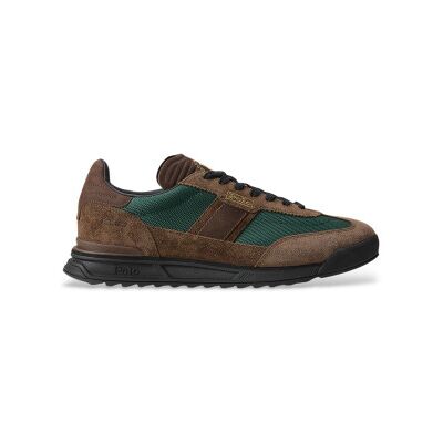 Polo Ralph Lauren pour homme. 809974046001 Varick - Baskets en cuir marron (40), Plat, Lacets, Casuel - Publicité Polo Ralph Lauren pour homme. 809974046001 Varick - Baskets en cuir marron (40), Plat, Lacets, Casuel - Publicité