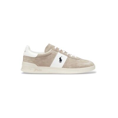 Polo Ralph Lauren pour homme. 809960995003 Baskets Heritage Aera en daim beige (47), Cuir, Plat, Lacets, Casuel - Publicité Polo Ralph Lauren pour homme. 809960995003 Baskets Heritage Aera en daim beige (47), Cuir, Plat, Lacets, Casuel - Publicité