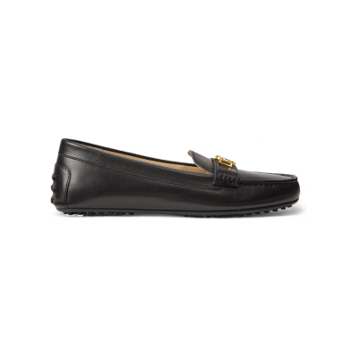 Lauren Ralph Lauren pour femme. 802P09040001 Barnsbury Leather Loafers noir (41), Cuir, Plat, Aucun, Casuel, Classique - Publicité Lauren Ralph Lauren pour femme. 802P09040001 Barnsbury Leather Loafers noir (41), Cuir, Plat, Aucun, Casuel, Classique - Publicité