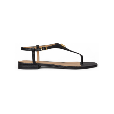 Lauren Ralph Lauren pour femme. 802982881002 Sandales Everley II en cuir croisé noir (38), Plat, 1 à 3 cm, Boucle, Casuel - Publicité Lauren Ralph Lauren pour femme. 802982881002 Sandales Everley II en cuir croisé noir (38), Plat, 1 à 3 cm, Boucle, Casuel - Publicité